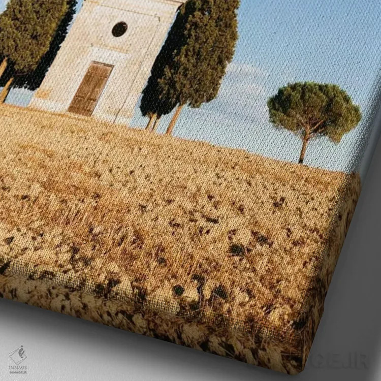 تابلو دکوراتیو Val d'Orcia, Tuscany, Italy,کلیسای ویتالتا ، والدورچیا، ت… اثر ماتئو کولومبو - نمای نزدیک بافت بوم