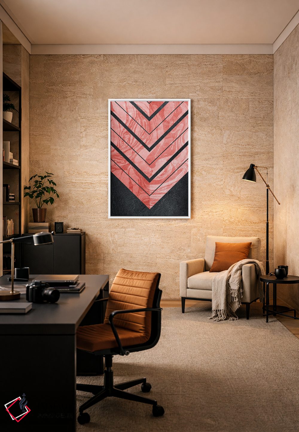تابلو مینیمال هندسی شماره XXVI اثر آرتنی یو - D6W