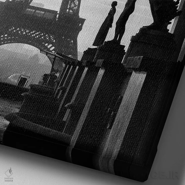تابلو دکوراتیو Paris,تروکادرو، پاریس اثر ماتئو کولومبو - نمای نزدیک بافت بوم