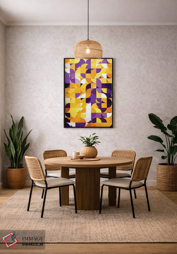 تابلو مینیمال هندسی شماره XXV اثر آرتنی یو - D5B