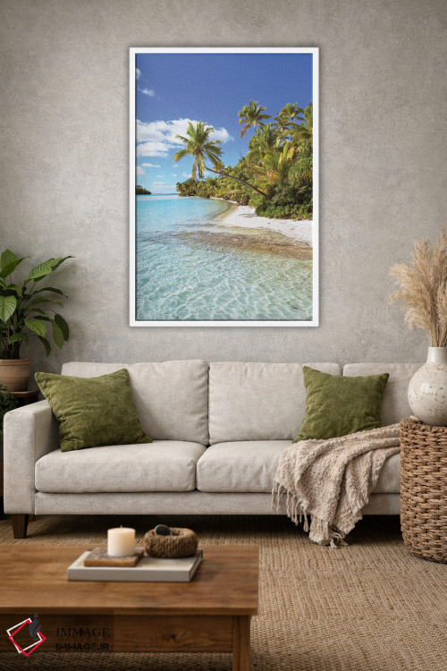 تابلو دکوراتیو Cook Islands,ساحل بی نقص، جزایر کوک اثر ماتئو کولومبو - D1W