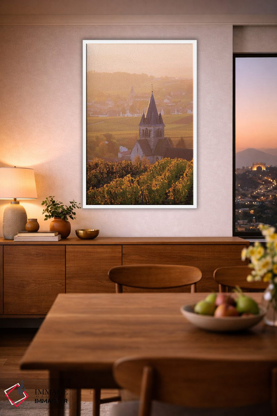 تابلو دکوراتیو France II,طلوع آفتاب در شامپاین، فرانسه ۲ اثر ماتئو کولومبو - D1W