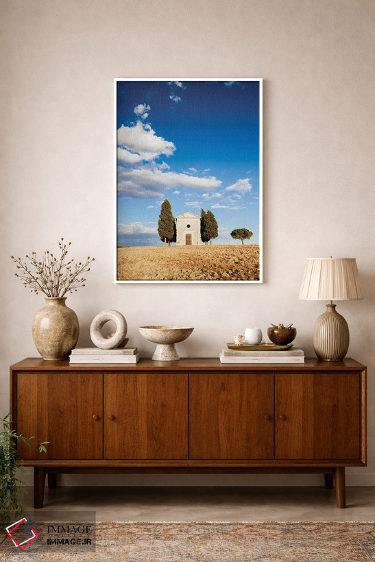 تابلو دکوراتیو Val d'Orcia, Tuscany, Italy,کلیسای ویتالتا ، والدورچیا، ت… اثر ماتئو کولومبو - D1W