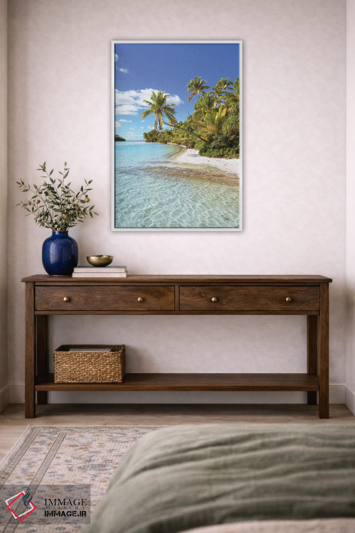 تابلو دکوراتیو Cook Islands,ساحل بی نقص، جزایر کوک اثر ماتئو کولومبو - D3W