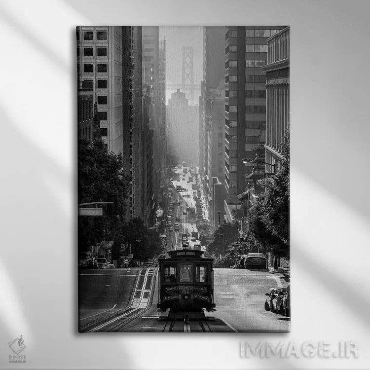 تابلو دکوراتیو خیابان کالیفرنیا اثر ماتئو کولومبو - نمای روبهرو روی دیوار