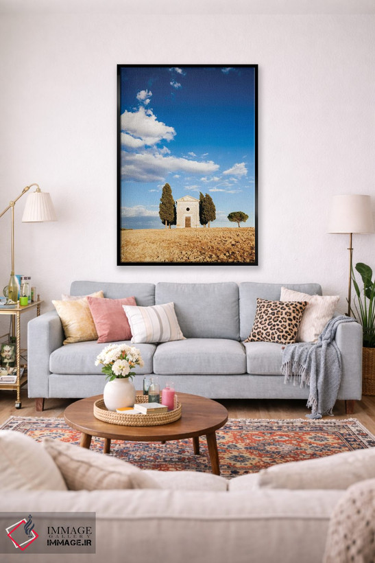 تابلو دکوراتیو Val d'Orcia, Tuscany, Italy,کلیسای ویتالتا ، والدورچیا، ت… اثر ماتئو کولومبو - D3B