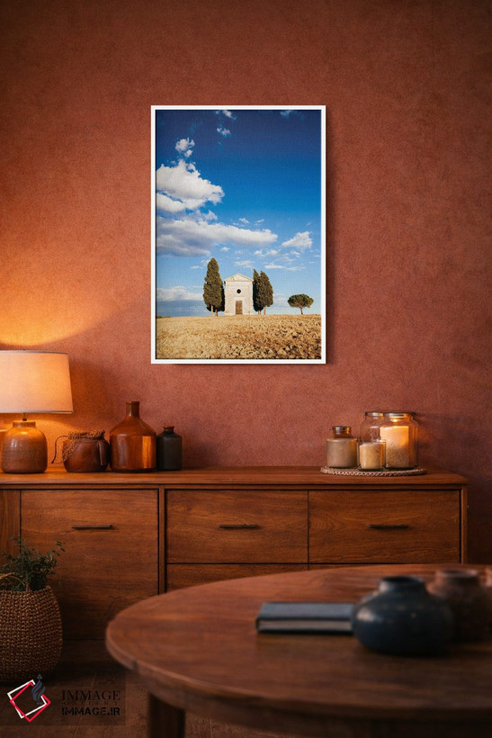 تابلو دکوراتیو Val d'Orcia, Tuscany, Italy,کلیسای ویتالتا ، والدورچیا، ت… اثر ماتئو کولومبو - D6W
