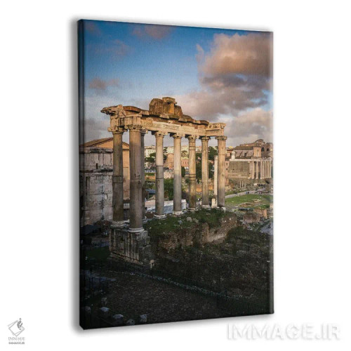 تابلو دکوراتیو Rome,معبد زحل، رم اثر ماتئو کولومبو - نمای پرسپکتیو محصول