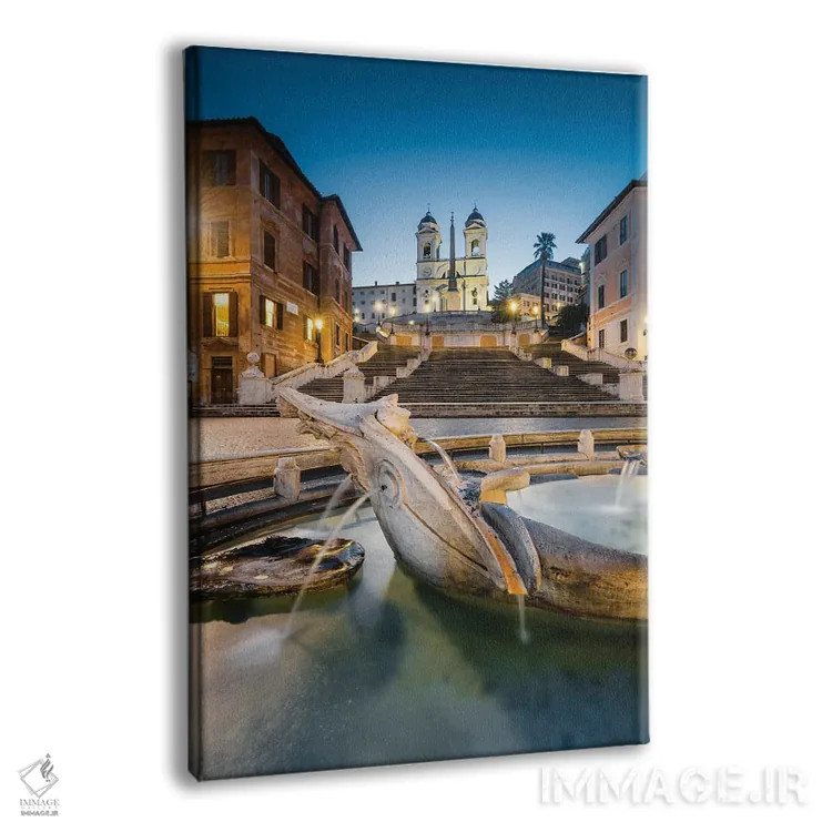 تابلو دکوراتیو Rome, Italy II,پیاتزا دی اسپانیا، رم، ایتالیا II اثر ماتئو کولومبو - نمای پرسپکتیو محصول