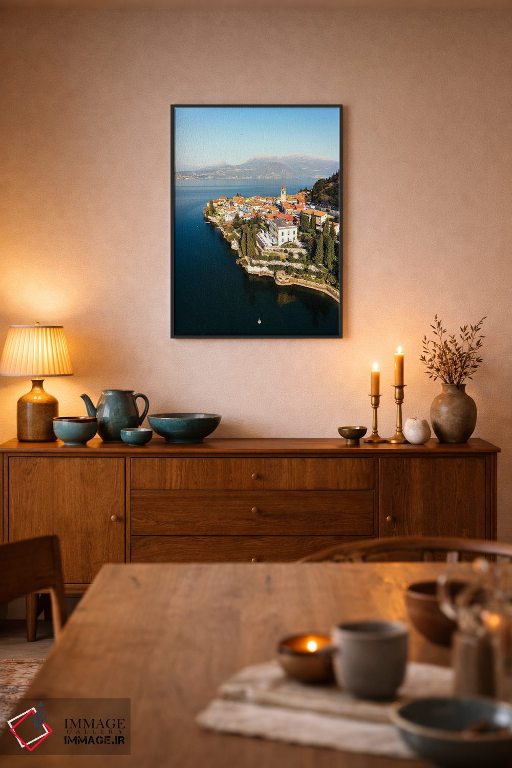 تابلو دکوراتیو Lake Como, Italy,یک روز در وارنا، دریاچه کومو، ایتالیا اثر ماتئو کولومبو - D5B