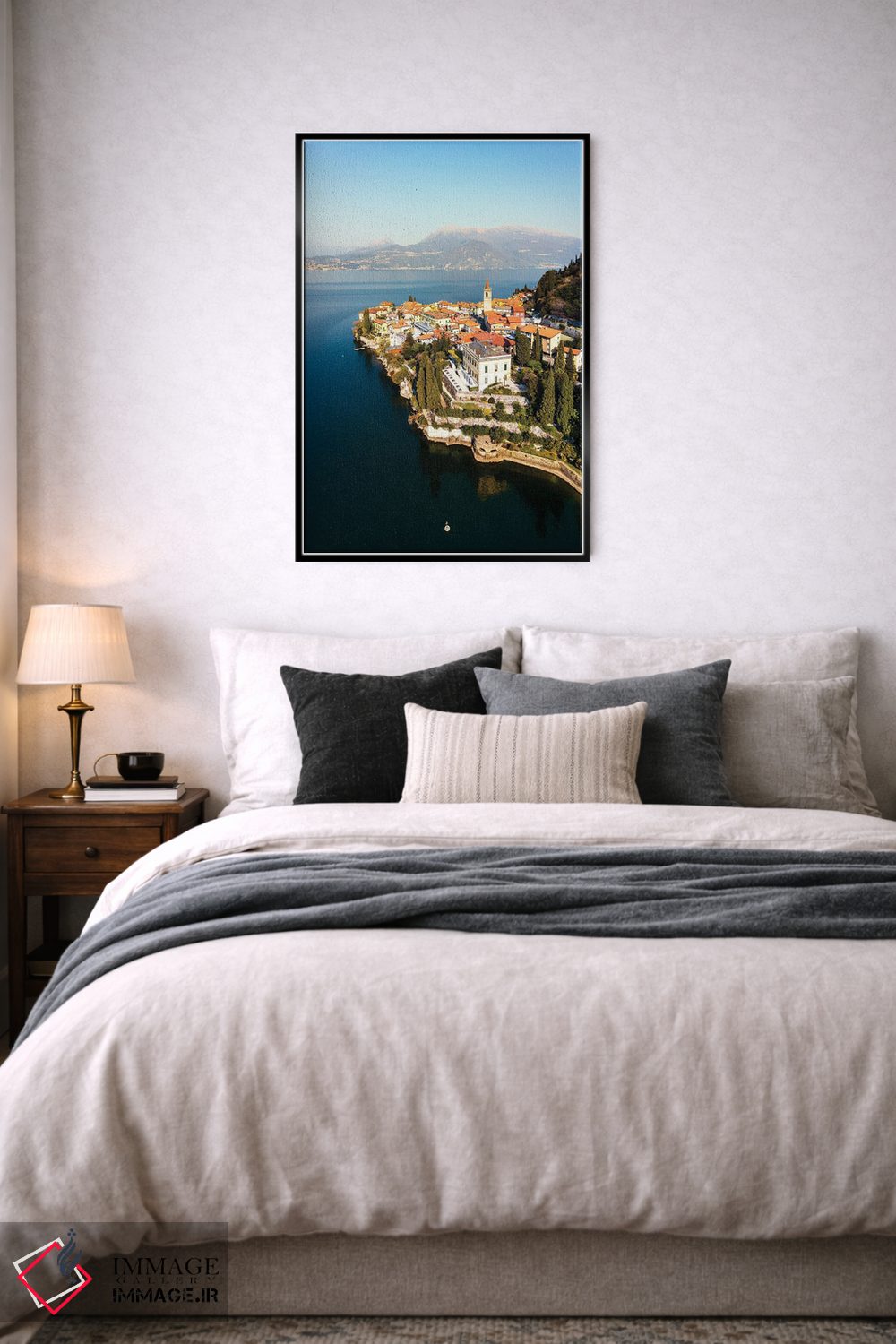 تابلو دکوراتیو Lake Como, Italy,یک روز در وارنا، دریاچه کومو، ایتالیا اثر ماتئو کولومبو - D6B