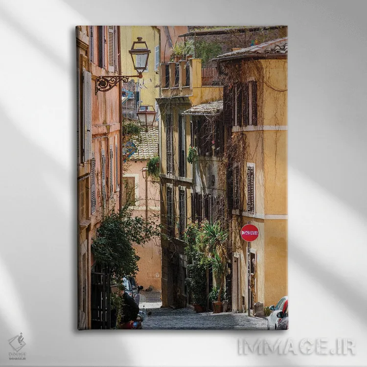 تابلو دکوراتیو Rome IV,قدم زدن در مونتی، رم IV اثر ماتئو کولومبو - نمای روبهرو روی دیوار