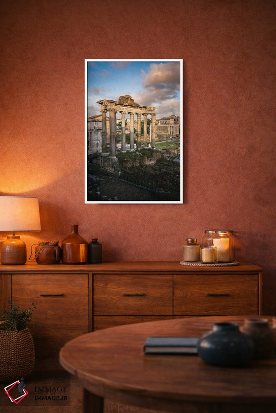 تابلو دکوراتیو Rome,معبد زحل، رم اثر ماتئو کولومبو - D2W