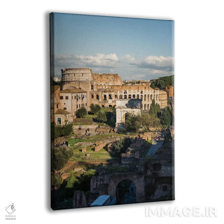 تابلو دکوراتیو Rome II,کولوسئوم و فروم، رم II اثر ماتئو کولومبو - نمای پرسپکتیو محصول
