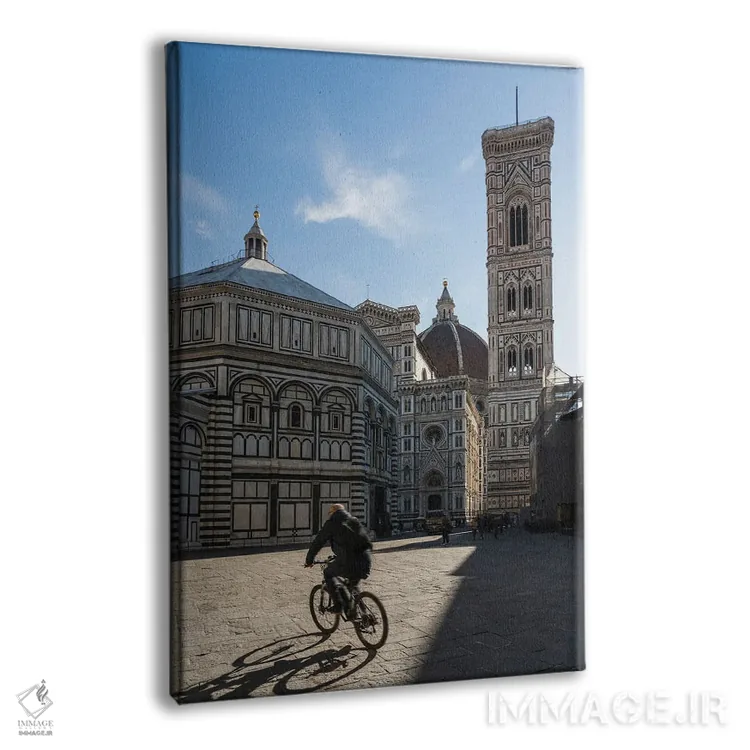 تابلو دکوراتیو Florence,تعمیدگاه و برج ناقوس، فلورانس اثر ماتئو کولومبو - نمای پرسپکتیو محصول
