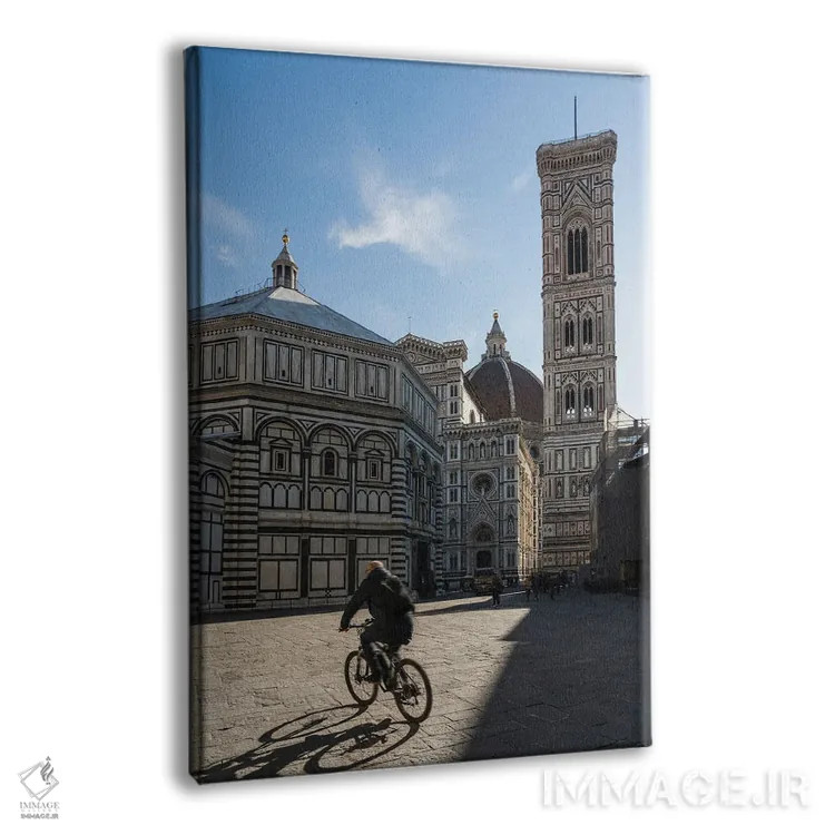 تابلو دکوراتیو Florence,تعمیدگاه و برج ناقوس، فلورانس اثر ماتئو کولومبو - نمای پرسپکتیو محصول