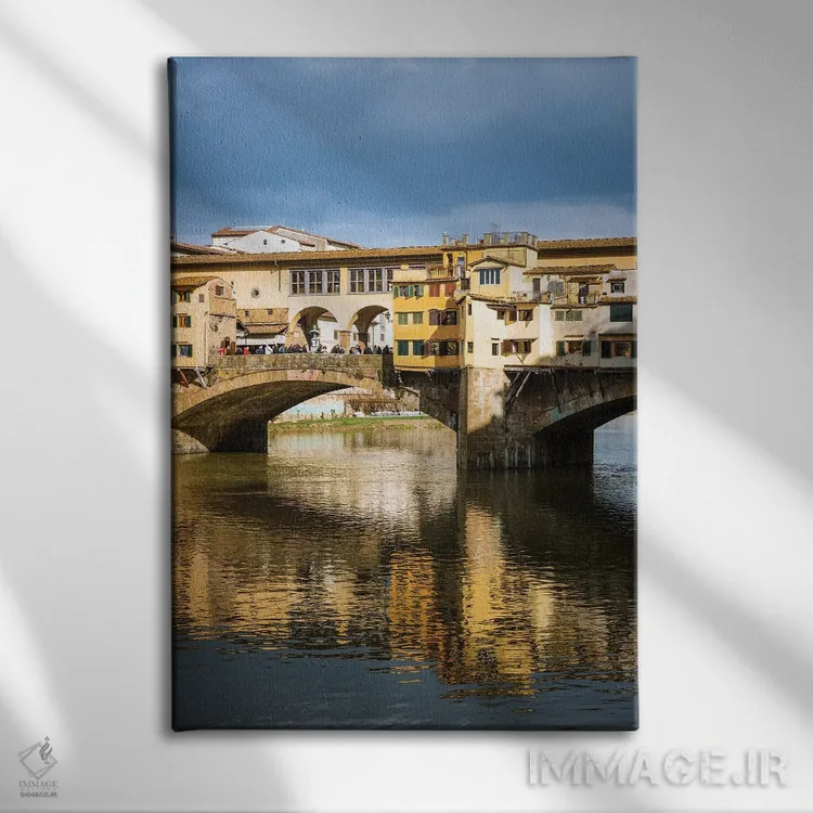 تابلو دکوراتیو Florence I,پونته وکیو، فلورانس I اثر ماتئو کولومبو - نمای روبهرو روی دیوار