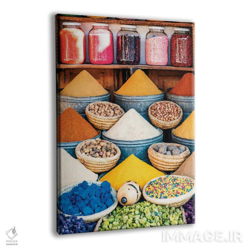 تابلو دکوراتیو Morocco I,ادویه های رنگارنگ، مراکش I اثر ماتئو کولومبو - نمای پرسپکتیو محصول