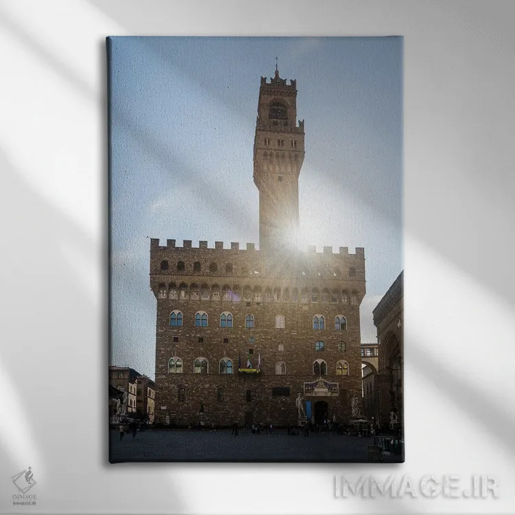 تابلو دکوراتیو Florence, Italy,پالازو وکیو، فلورانس، ایتالیا اثر ماتئو کولومبو - نمای روبهرو روی دیوار