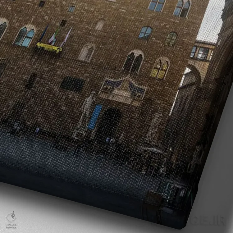 تابلو دکوراتیو Florence, Italy,پالازو وکیو، فلورانس، ایتالیا اثر ماتئو کولومبو - نمای نزدیک بافت بوم
