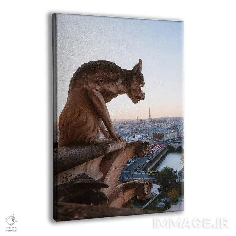 تابلو دکوراتیو Paris,گارگویل روی کلیسای نوتردام، پاریس اثر ماتئو کولومبو - نمای پرسپکتیو محصول