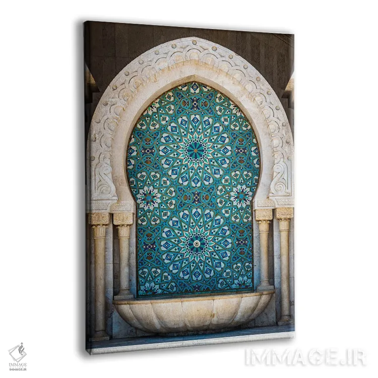 تابلو دکوراتیو معماری مراکشی III اثر ماتئو کولومبو - نمای پرسپکتیو محصول