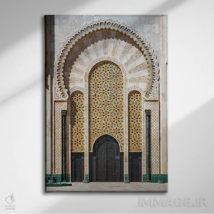 تابلو دکوراتیو معماری مراکشی II اثر ماتئو کولومبو - نمای روبهرو روی دیوار