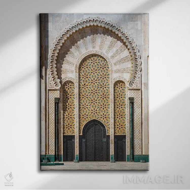 تابلو دکوراتیو معماری مراکشی II اثر ماتئو کولومبو - نمای روبهرو روی دیوار