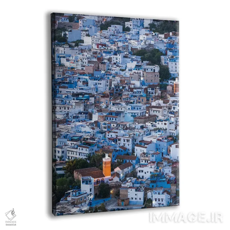 تابلو دکوراتیو Morocco II,شهر آبی، مراکش II اثر ماتئو کولومبو - نمای پرسپکتیو محصول