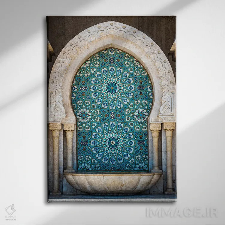 تابلو دکوراتیو معماری مراکشی III اثر ماتئو کولومبو - نمای روبهرو روی دیوار