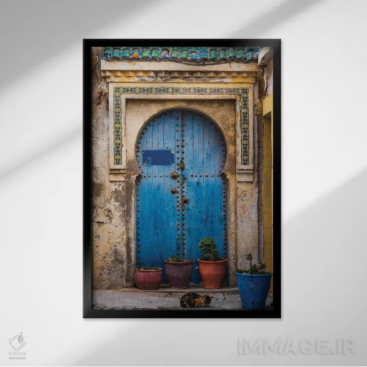 تابلو دکوراتیو Morocco,در مباوره، مراکش اثر ماتئو کولومبو - نمای قابدار مشکی