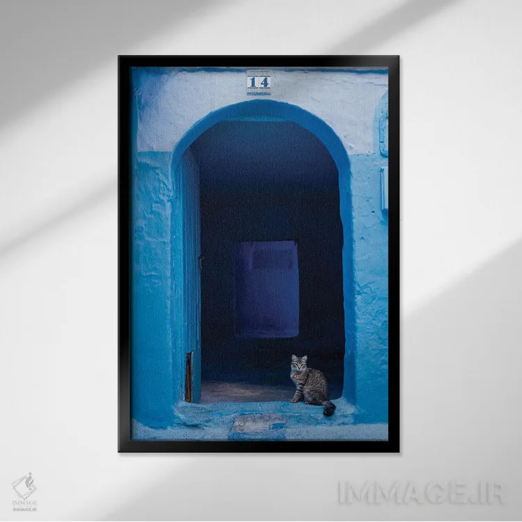 تابلو دکوراتیو Morocco I,خودرو بر در، مراکش I اثر ماتئو کولومبو - نمای قابدار مشکی
