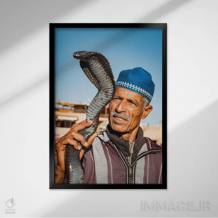 تابلو دکوراتیو Morocco II,مارگیر، مراکش II اثر ماتئو کولومبو - نمای قابدار مشکی