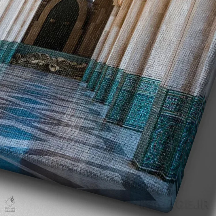 تابلو دکوراتیو معماری مراکشی IV اثر ماتئو کولومبو - نمای نزدیک بافت بوم