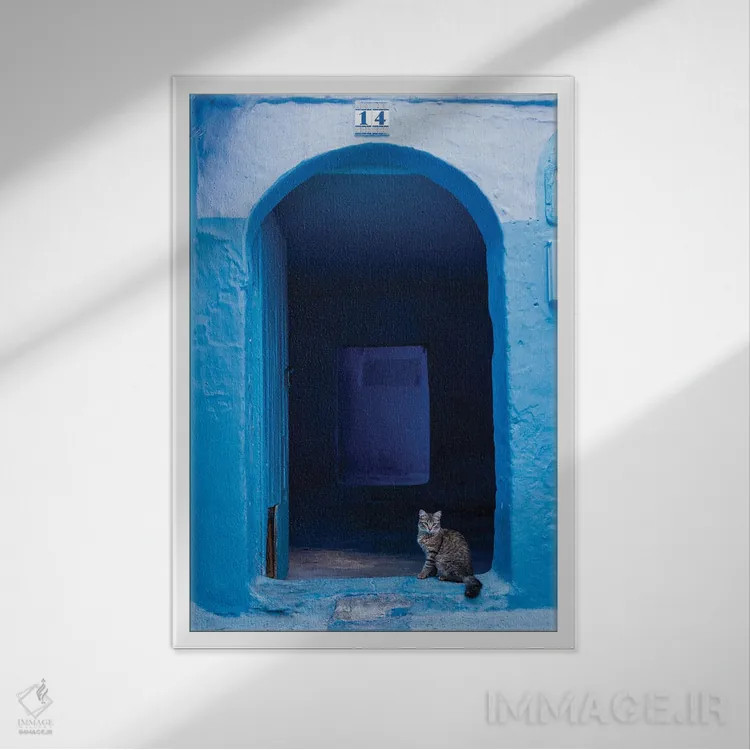 تابلو دکوراتیو Morocco I,خودرو بر در، مراکش I اثر ماتئو کولومبو - نمای قابدار سفید