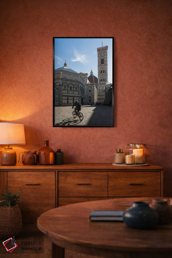 تابلو دکوراتیو Florence,تعمیدگاه و برج ناقوس، فلورانس اثر ماتئو کولومبو - D5B