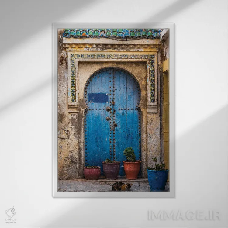 تابلو دکوراتیو Morocco,در مباوره، مراکش اثر ماتئو کولومبو - نمای قابدار سفید