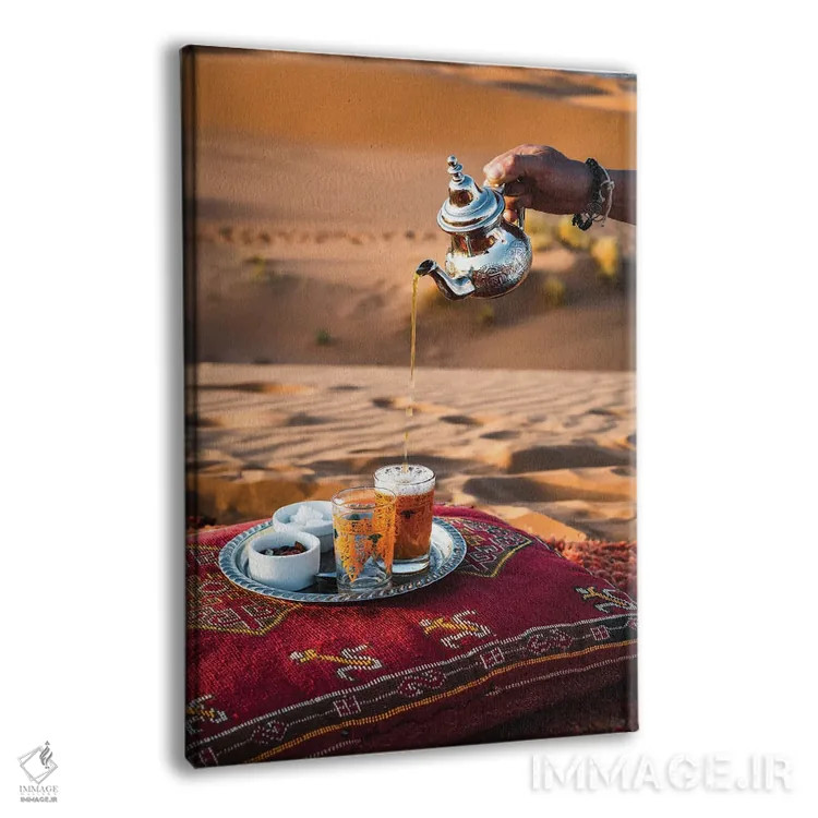 تابلو دکوراتیو Morocco,چای در کویر، مراکش اثر ماتئو کولومبو - نمای پرسپکتیو محصول