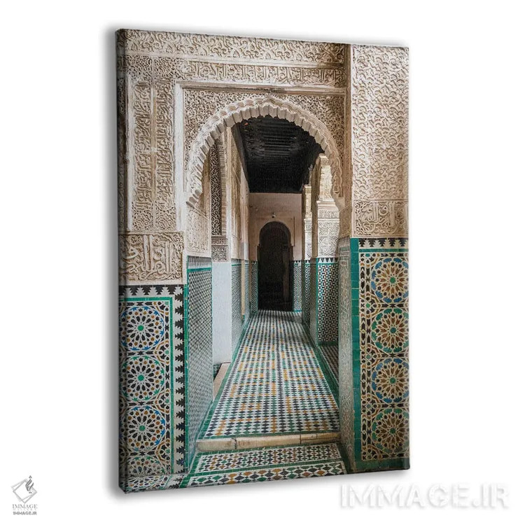 تابلو دکوراتیو معماری مراکشی V اثر ماتئو کولومبو - نمای پرسپکتیو محصول