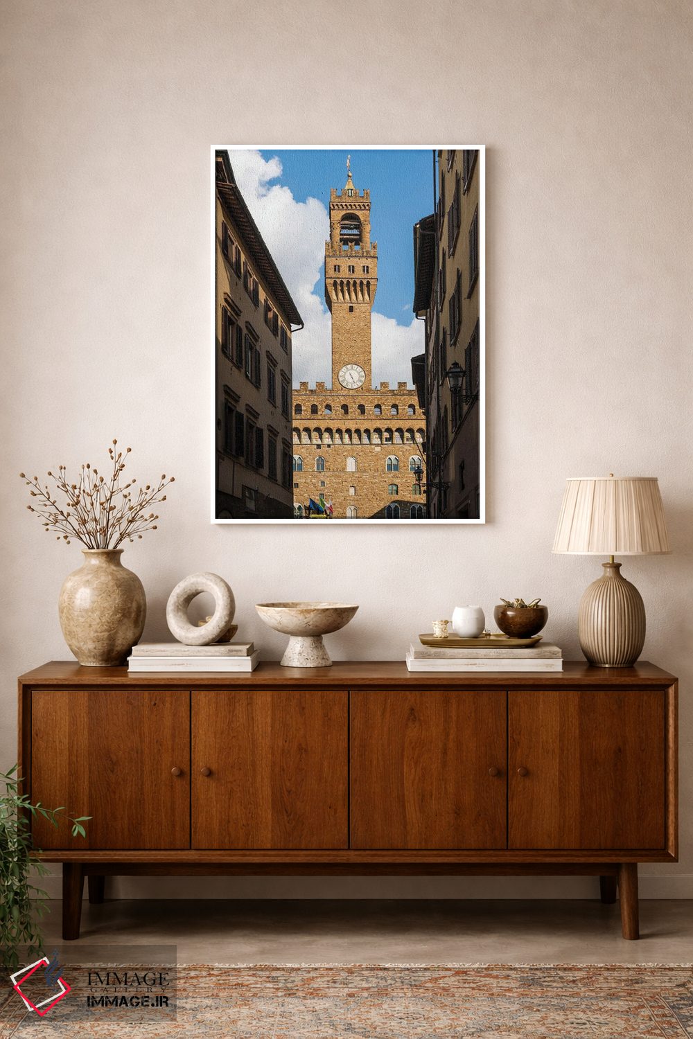 تابلو دکوراتیو Florence,پالازو وکیو، فلورانس اثر ماتئو کولومبو - D1W