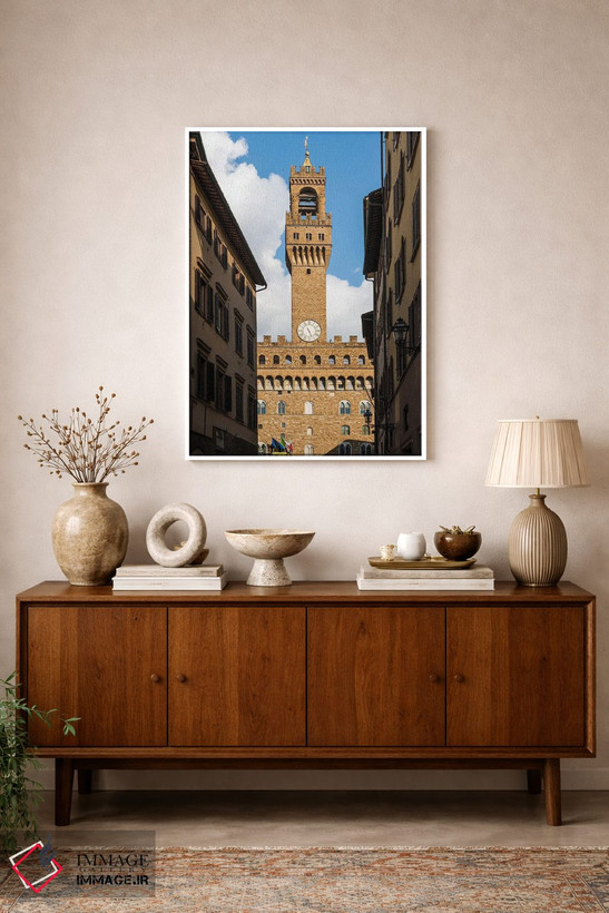 تابلو دکوراتیو Florence,پالازو وکیو، فلورانس اثر ماتئو کولومبو - D1W