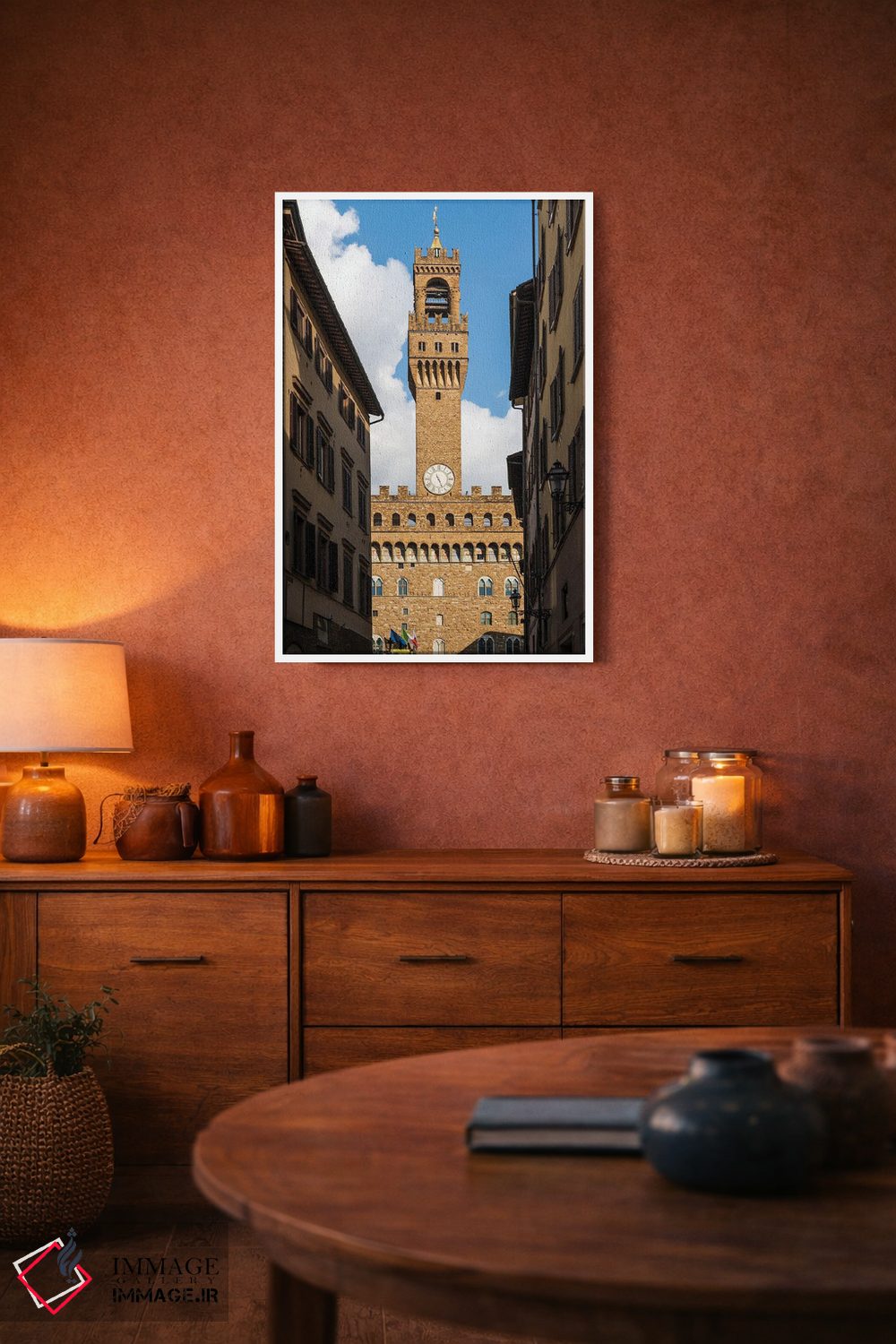 تابلو دکوراتیو Florence,پالازو وکیو، فلورانس اثر ماتئو کولومبو - D2W