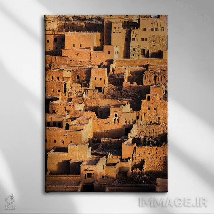 تابلو دکوراتیو Morocco I,قصبه، مراکش I اثر ماتئو کولومبو - نمای روبهرو روی دیوار