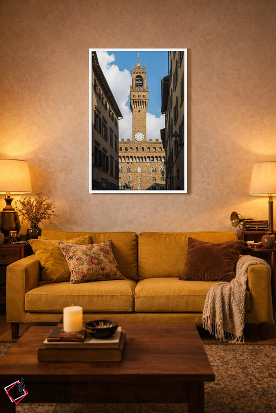 تابلو دکوراتیو Florence,پالازو وکیو، فلورانس اثر ماتئو کولومبو - D3W