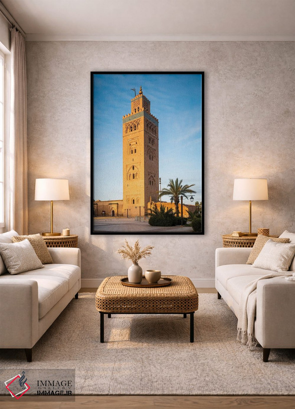 تابلو دکوراتیو Morocco II,طلوع خورشید در مسجد، مراکش II اثر ماتئو کولومبو - D2B