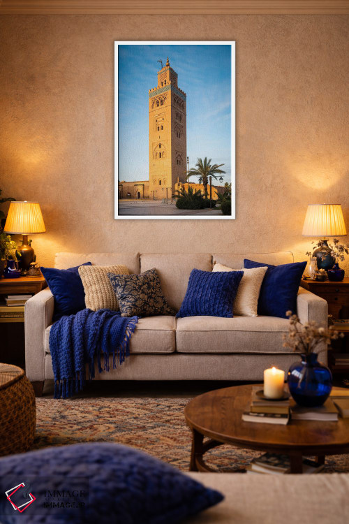 تابلو دکوراتیو Morocco II,طلوع خورشید در مسجد، مراکش II اثر ماتئو کولومبو - D3W