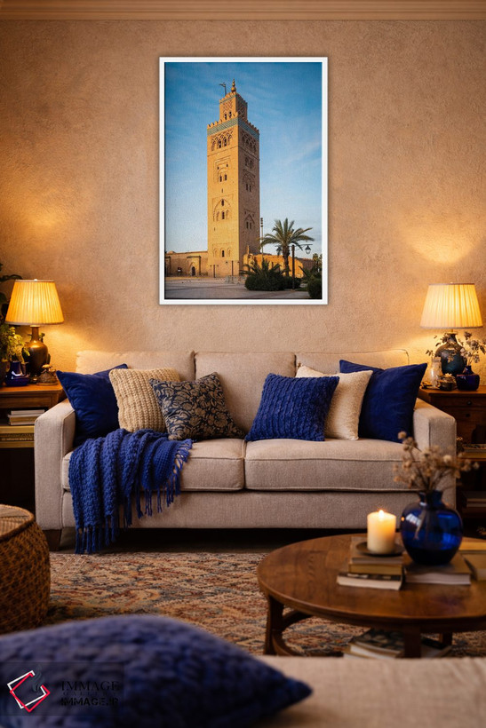 تابلو دکوراتیو Morocco II,طلوع خورشید در مسجد، مراکش II اثر ماتئو کولومبو - D3W