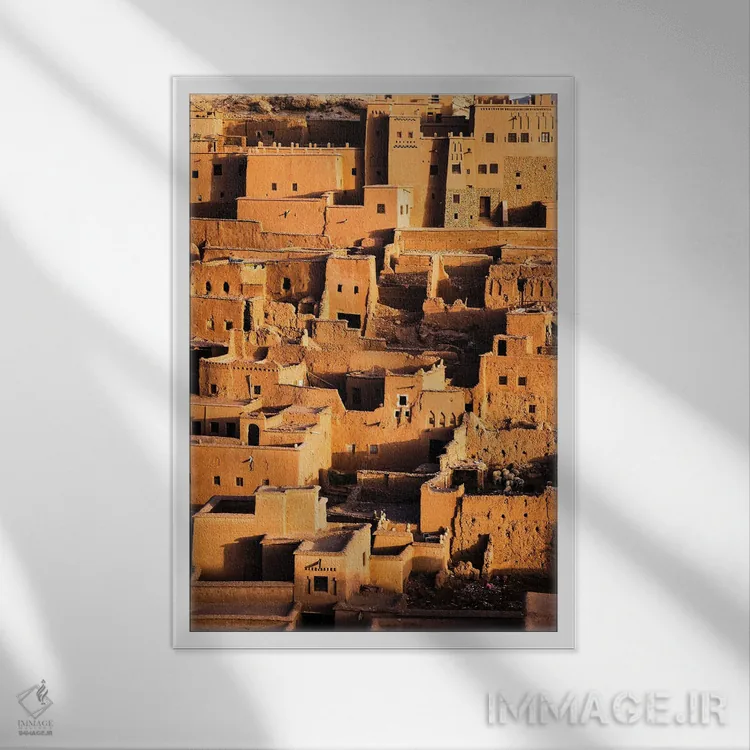 تابلو دکوراتیو Morocco I,قصبه، مراکش I اثر ماتئو کولومبو - نمای قابدار سفید