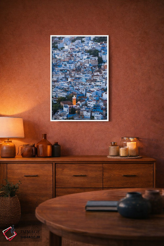 تابلو دکوراتیو Morocco II,شهر آبی، مراکش II اثر ماتئو کولومبو - D4W