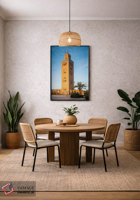 تابلو دکوراتیو Morocco II,طلوع خورشید در مسجد، مراکش II اثر ماتئو کولومبو - D4B